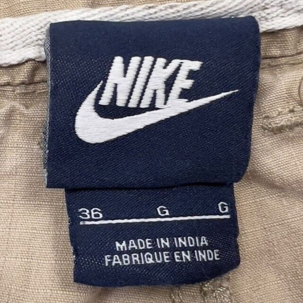 Nike Ripstop Cargo Shorts 10" Mens Size 36 Tan Outdoor Streetwear Skater READ - Picture 11 of 11